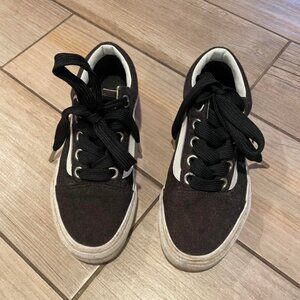 Women's Black and Brown Trainers